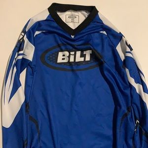 Bilt jersey for dirt biking blue and white